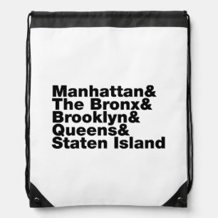 Five Boroughs ~ New York City Drawstring Bag