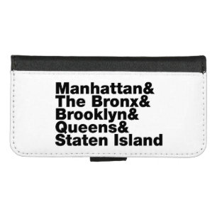 Five Boroughs ~ New York City iPhone 8/7 Wallet Case