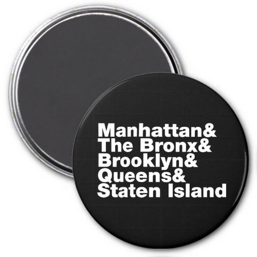 Five Boroughs  New York City Magnet