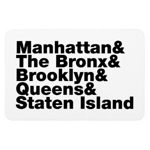 Five Boroughs  New York City Magnet