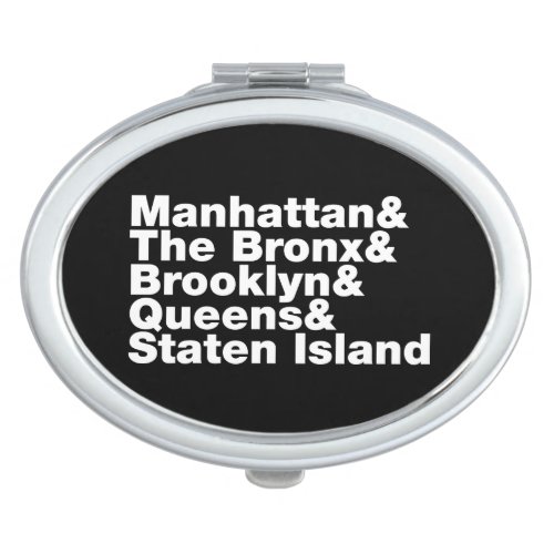 Five Boroughs  New York City Mirror For Makeup