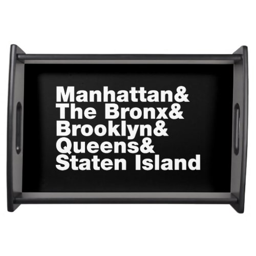 Five Boroughs  New York City Serving Tray