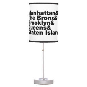 Five Boroughs ~ New York City Table Lamp