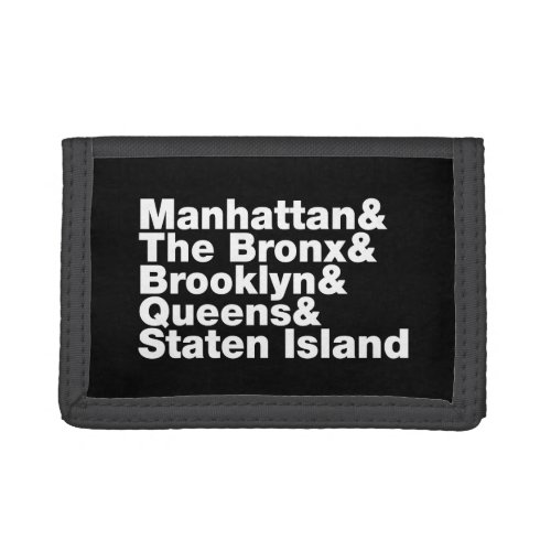 Five Boroughs  New York City Trifold Wallet