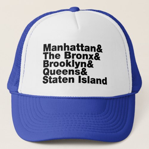 Five Boroughs  New York City Trucker Hat