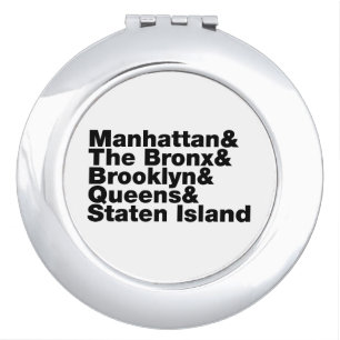 Five Boroughs ~ New York City Vanity Mirror