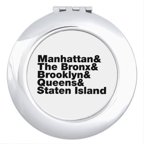 Five Boroughs  New York City Vanity Mirror