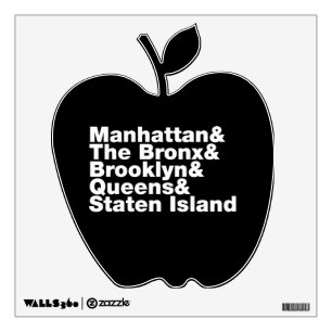 Five Boroughs ~ New York City Wall Decal