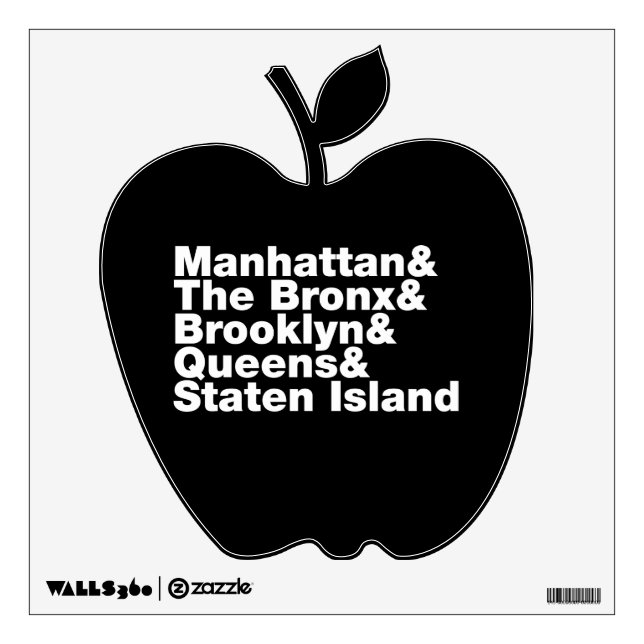 Five Boroughs ~ New York City Wall Decal (Front)