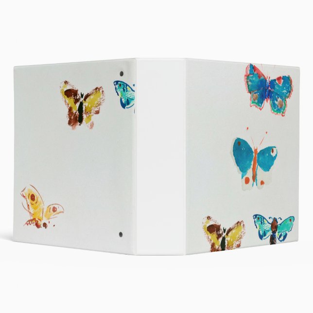 Five Butterflies, Redon 3 Ring Binder (Background)