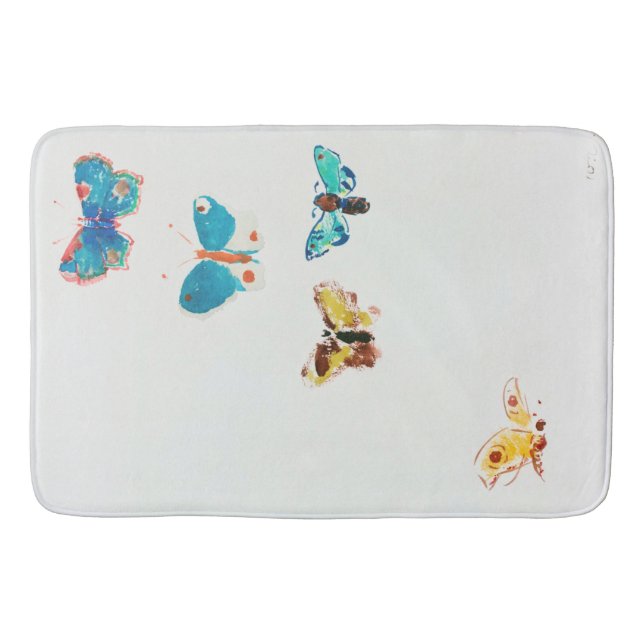 Five Butterflies, Redon Bath Mat (Front)