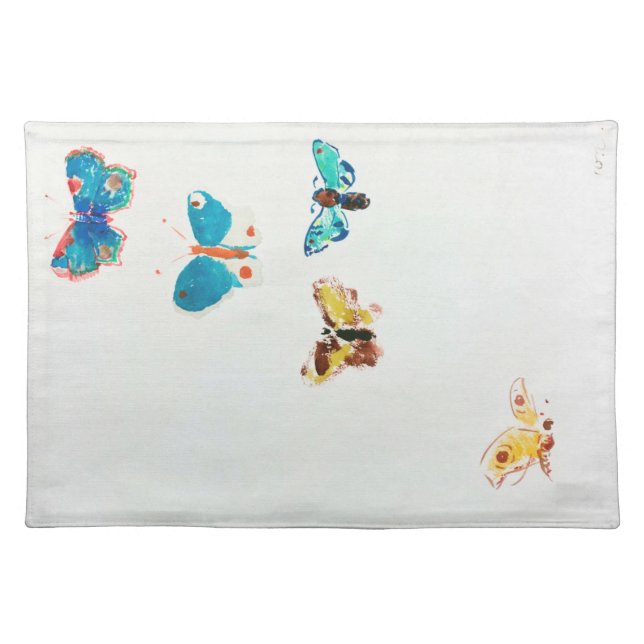 Five Butterflies, Redon Cloth Placemat (Front)