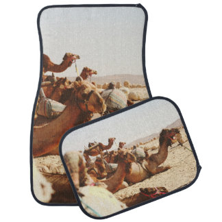 FIVE CAMELS ON FIELD CAR FLOOR MAT