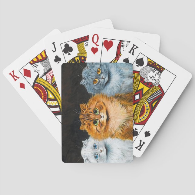 Five Cats by Louis Wain Poker Cards (Back)