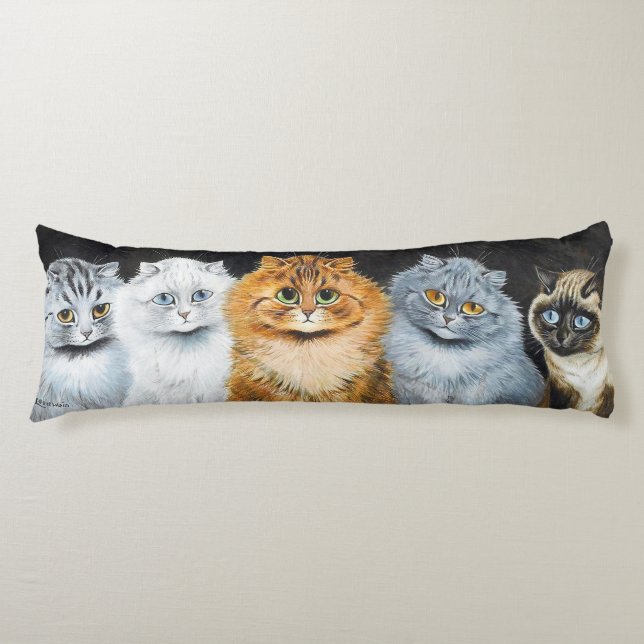 Five Cats, Louis Wain Body Pillow (Front)