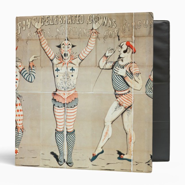 Five Celebrated Clowns Attached to Sands 3 Ring Binder (Front/Inside)