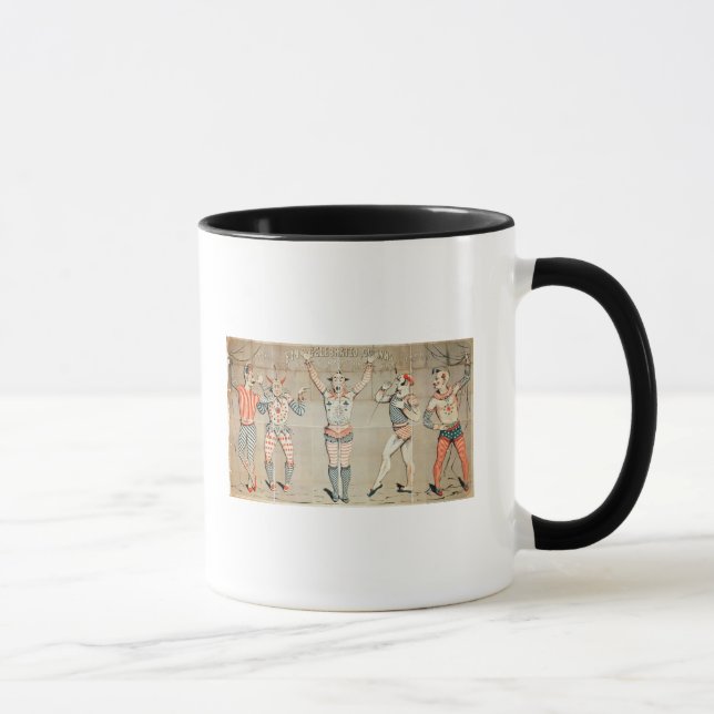 Five Celebrated Clowns Attached to Sands Mug (Right)