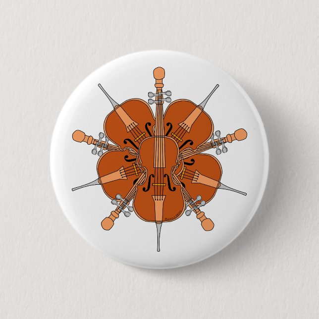 Five Cellos Button (Front)