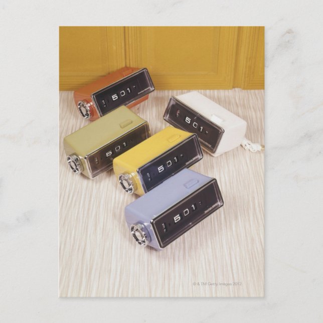Five Clocks Postcard (Front)