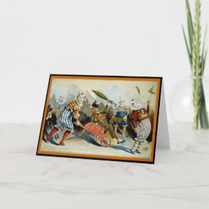 Five Clowns Card