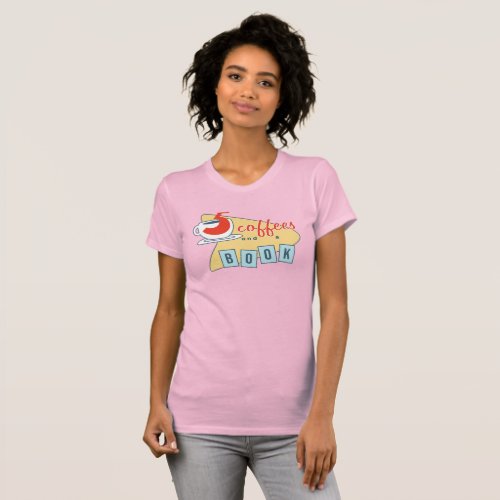 five coffees and a book womens tee