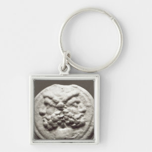 Five coins depicting Janus, Jupiter Keychain