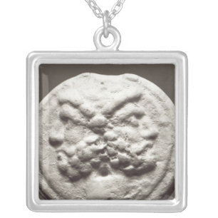 Five coins depicting Janus, Jupiter Silver Plated Necklace