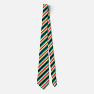 Five Color Combo - Blue Aqua Green Yellow Red Neck Tie