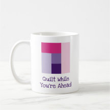 Five Color Quilting Pun Log Cabin Quilt Block