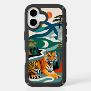 five-colored brilliant tiger iPhone 16 case