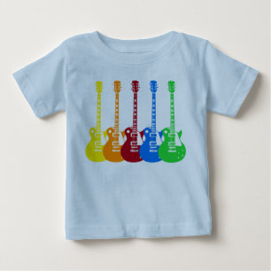 Five Colorful Electric Guitars Baby T-Shirt