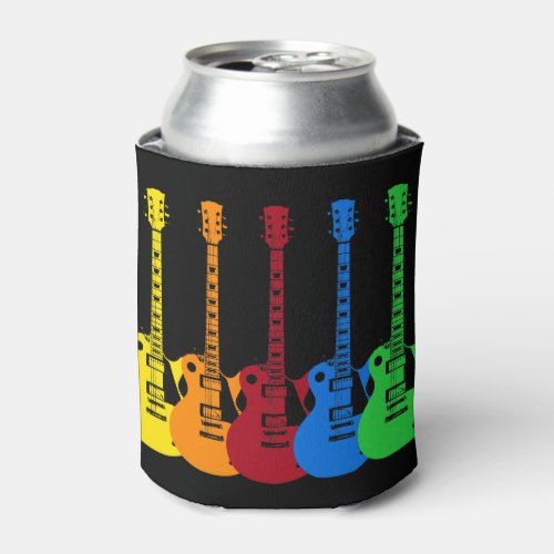 Five Colorful Electric Guitars  Can Cooler