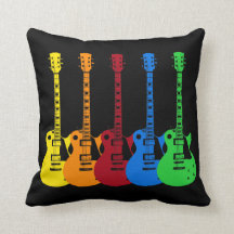 Five Colorful Electric Guitars