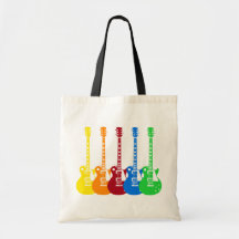 Five Colorful Electric Guitars