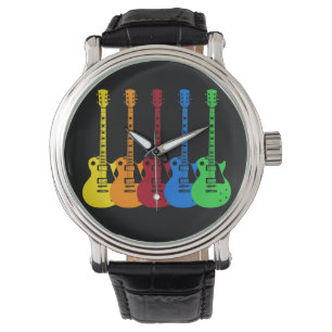 Five Colorful Electric Guitars Watch