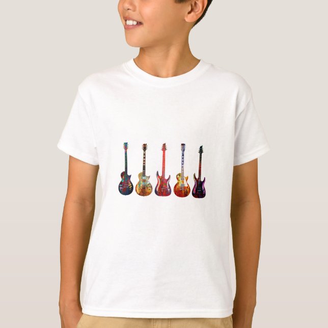 Five colorful guitars T-Shirt (Front)