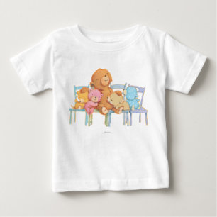 Five Cuddly and Colorful Bears On Chairs Baby T-Shirt