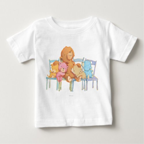 Five Cuddly and Colorful Bears On Chairs Baby T_Shirt