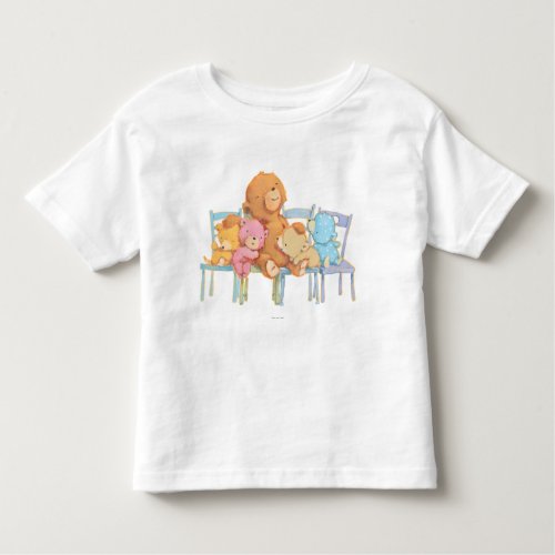 Five Cuddly and Colorful Bears On Chairs Toddler T_shirt