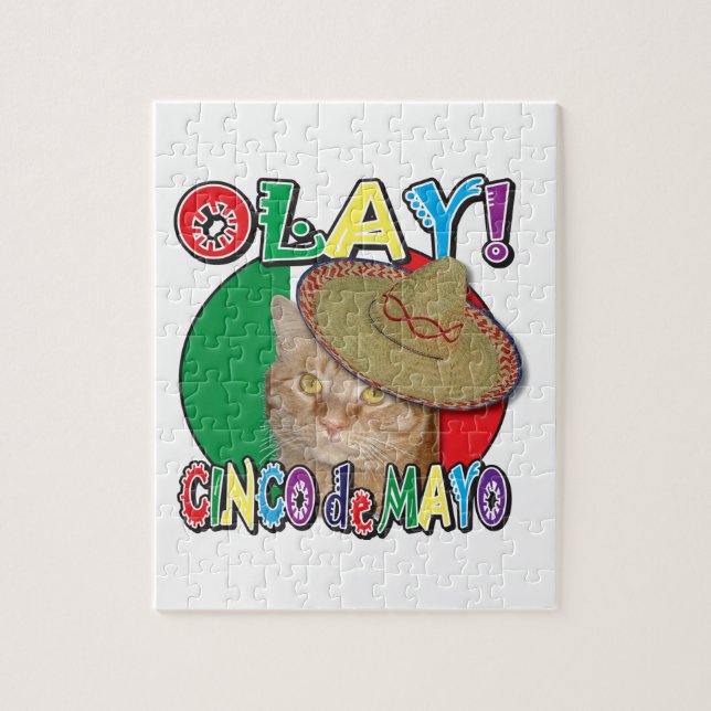 Five de Mayo Flag of Mexico Jigsaw Puzzle (Vertical)