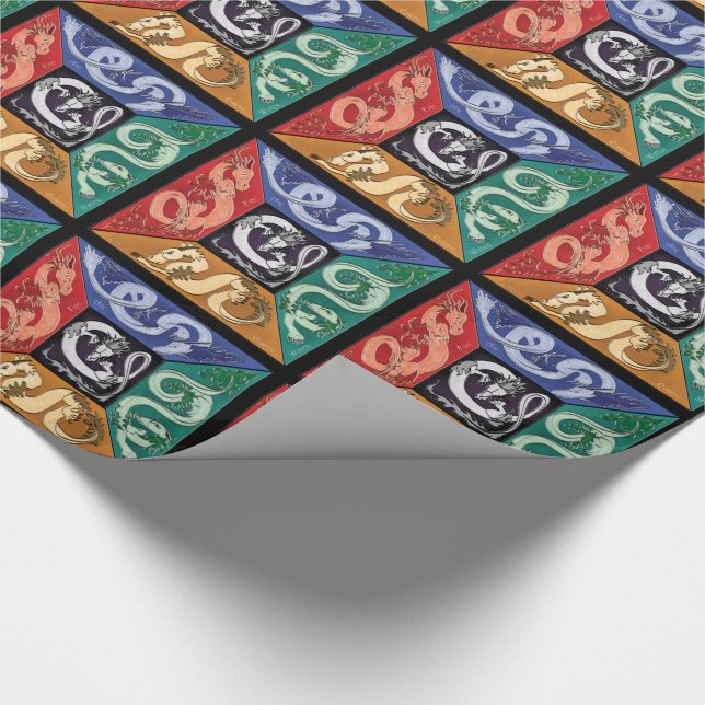 Five Elemental Dragons Wrapping Paper (Corner)