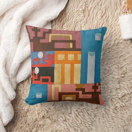 Five_Extended Figures  Sophie Taeuber_Arp  Throw Pillow