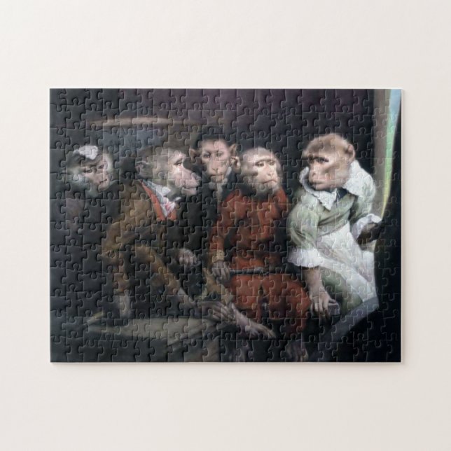 Five Fancy Monkeys Jigsaw Puzzle (Horizontal)