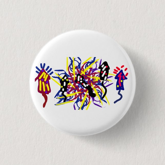 Five fireworks fun  button (Front)