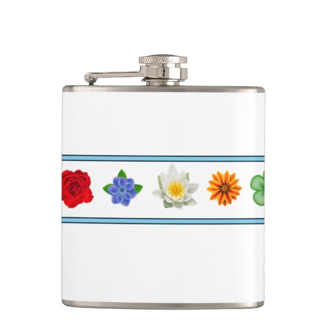 Five Flowers Flask (Front)