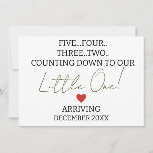 FIVE FOUR THREE TWO Counting down to pregnancy Announcement