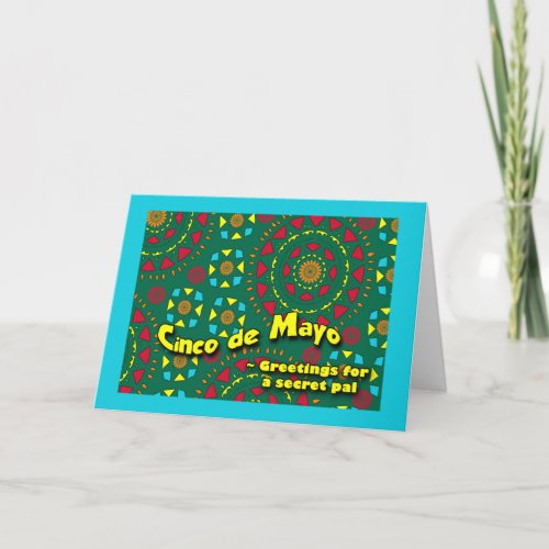 Five from Mayo for Secret Pal Colorful Mosaic Card