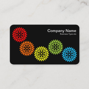 Five Gears II - Spectrum - Gray Back Business Card