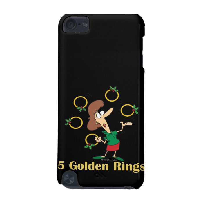 five golden gold rings 5th fifth day of christmas iPod touch (5th generation) covers