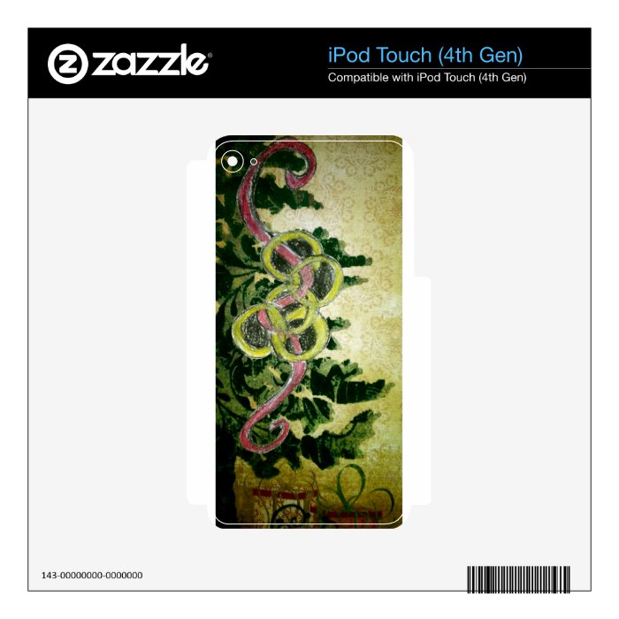 Five Golden Rings Skin For iPod Touch 4G